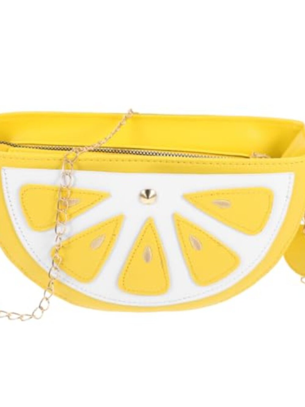 PU Leather Fruit Crossbody Bag Gold Chain Shoulder Bag